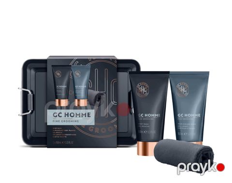 Saç və bədən üçün kosmetika dəst The Luxury Bathing GC Homme Fine Grooming (duş geli 100 ml + saqqal yuma vasitəsi 100 ml + dəsmal) — Bakı