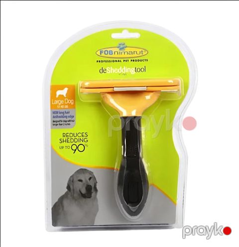 Furminator uzun tüklü itlər üçün K-522-5-24, sarı/qara, ölçü L — Bakı