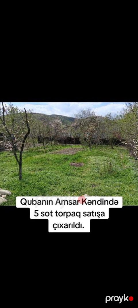 5 sot torpaq sahəsi, Amsar k — Quba