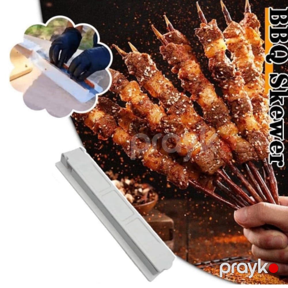 Barbekü şiş maşını tək sıralı, yenidən istifadə olunan, kabab üçün, ağ - prm_80 — Mallar, Bakı (2)