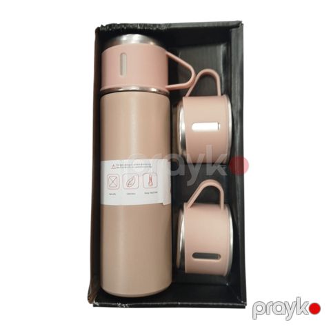 Termos və iki fincan dəsti, alüminium, bej, 1000 ml — Bakı