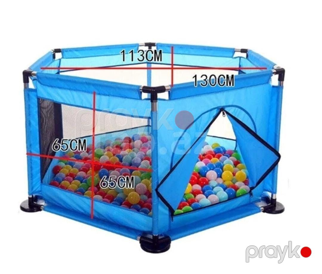 Oyun üçün manej ABC, mavi, 130x113x65 sm — Mallar, Bakı (2)