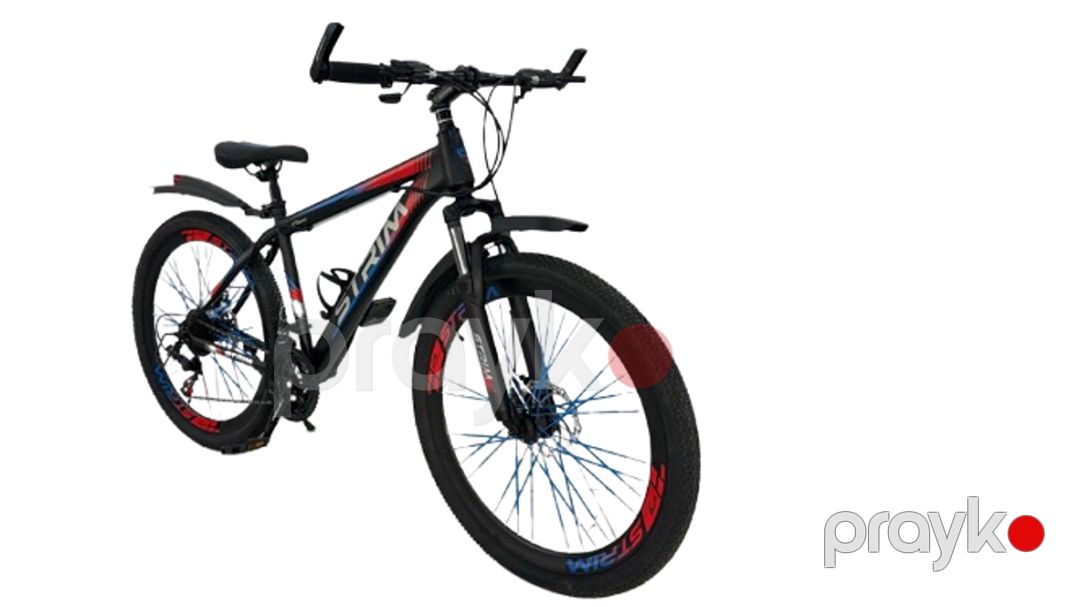 Dağ velosipedi Velostrim XT2600, göy/qırmızı, ölçü 24 — Velosipedlər, Bakı