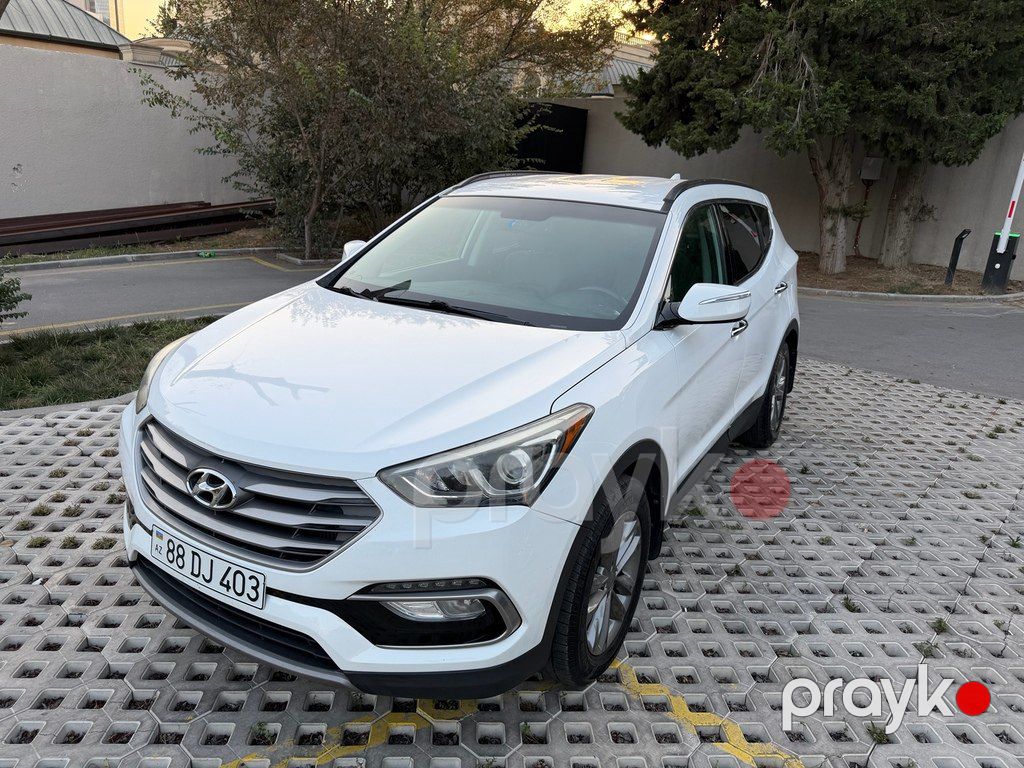 Hyundai Santa Fe, 2.0 L, 2017 il, 100 500 km — Avtomobillər, Bakı (4)