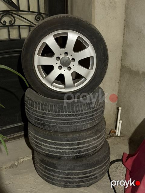 Mercedes-Benz üçün yüngül lehimli disk və şin dəsti - 4 ədəd yüngül — Digah