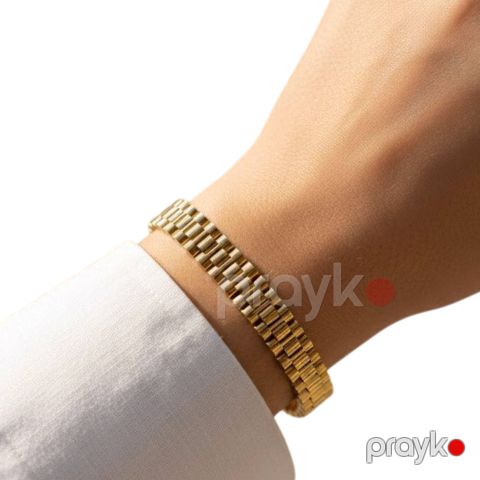 Qadınlar üçün qolbaq Linear Screw GRM-005, polad — Bakı