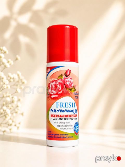Dezodorant-antiperspirant Fresh Fruit of the Wokali Natural Rose 80 ml — Bakı