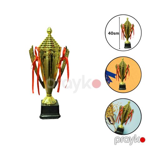 Kubok CN CUP 1608, plastik, qızılı, 40 sm — Bakı