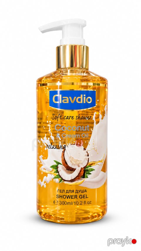 Duş geli Clavdio Soft Care Coconut & Cream Oil, 300 ml — Bakı