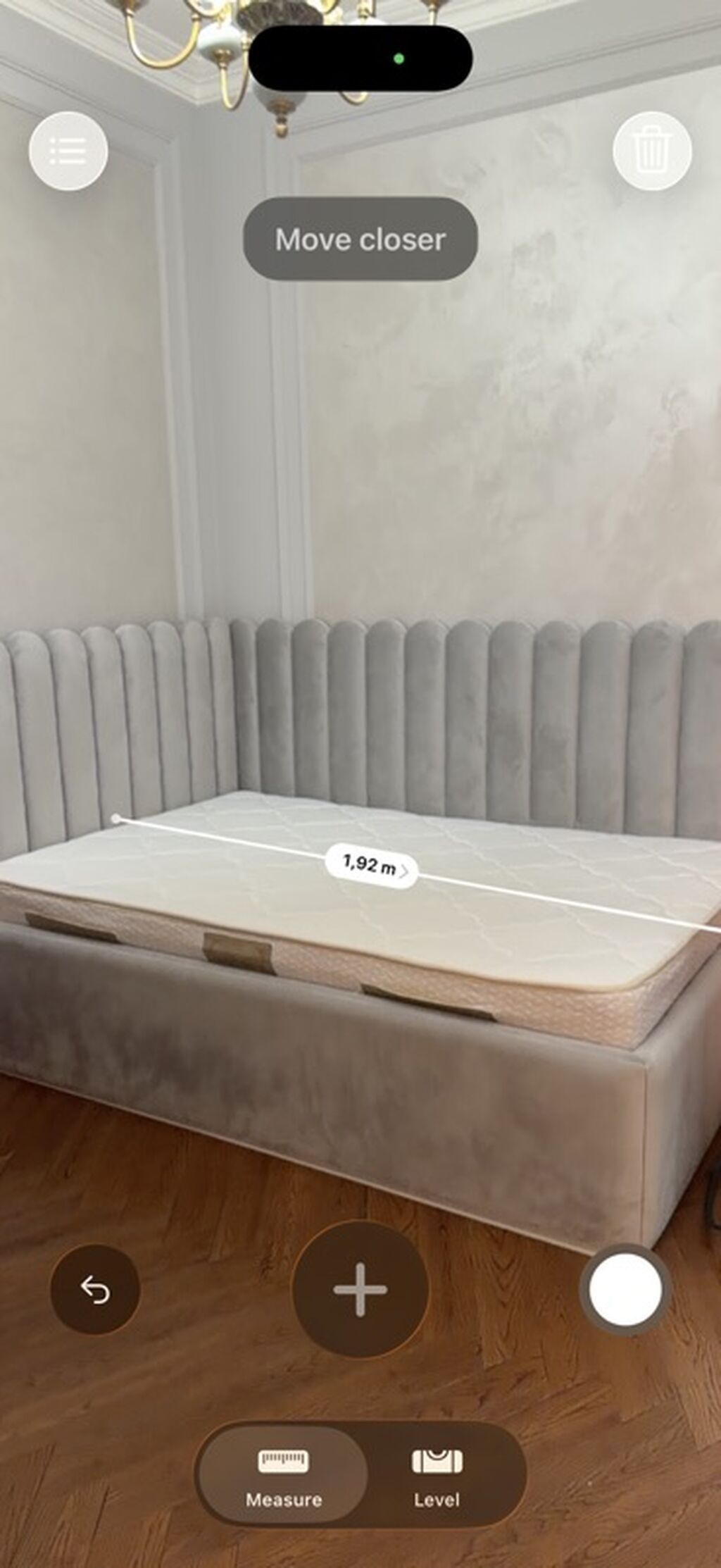 Künc çarpayı+döşek – yumşaq velür üzlüklü, U formalı başlıq və — Yataqlar, Bakı (3)