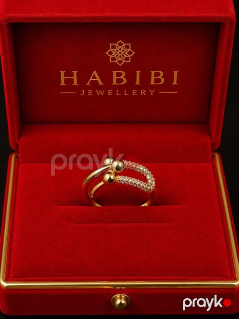 Üzük qadınlar üçün Habibi Jewellery HJ612-1, qızıl 585 əyar, 1.5 q — Bakı