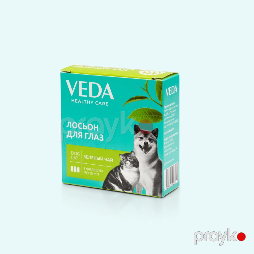 Göz losyonu Veda Healthy Care Yaşıl çay, itlər və pişiklər üçün, 3x10 ml — Mallar, Bakı (2)
