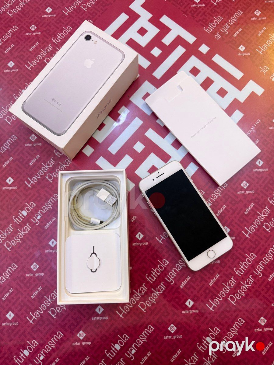 Apple iPhone 7 Silver 32GB — Smartfonlar, Bakı (5)