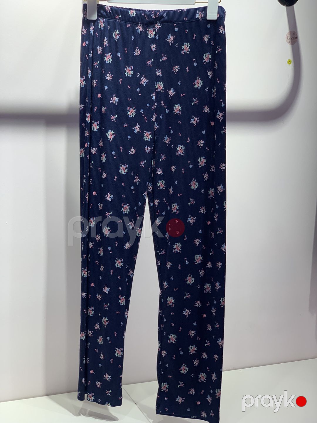 Qadın pijaması No brand, Şalvarlı pijama dəsti, Tünd göy, Poliester/Likra, L ölçü — Mallar, Bakı (3)