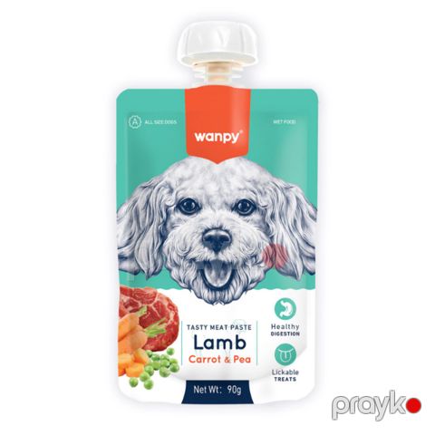 İtlər üçün məzə Wanpy Lamb Carrot&Pea 90 q — Bakı