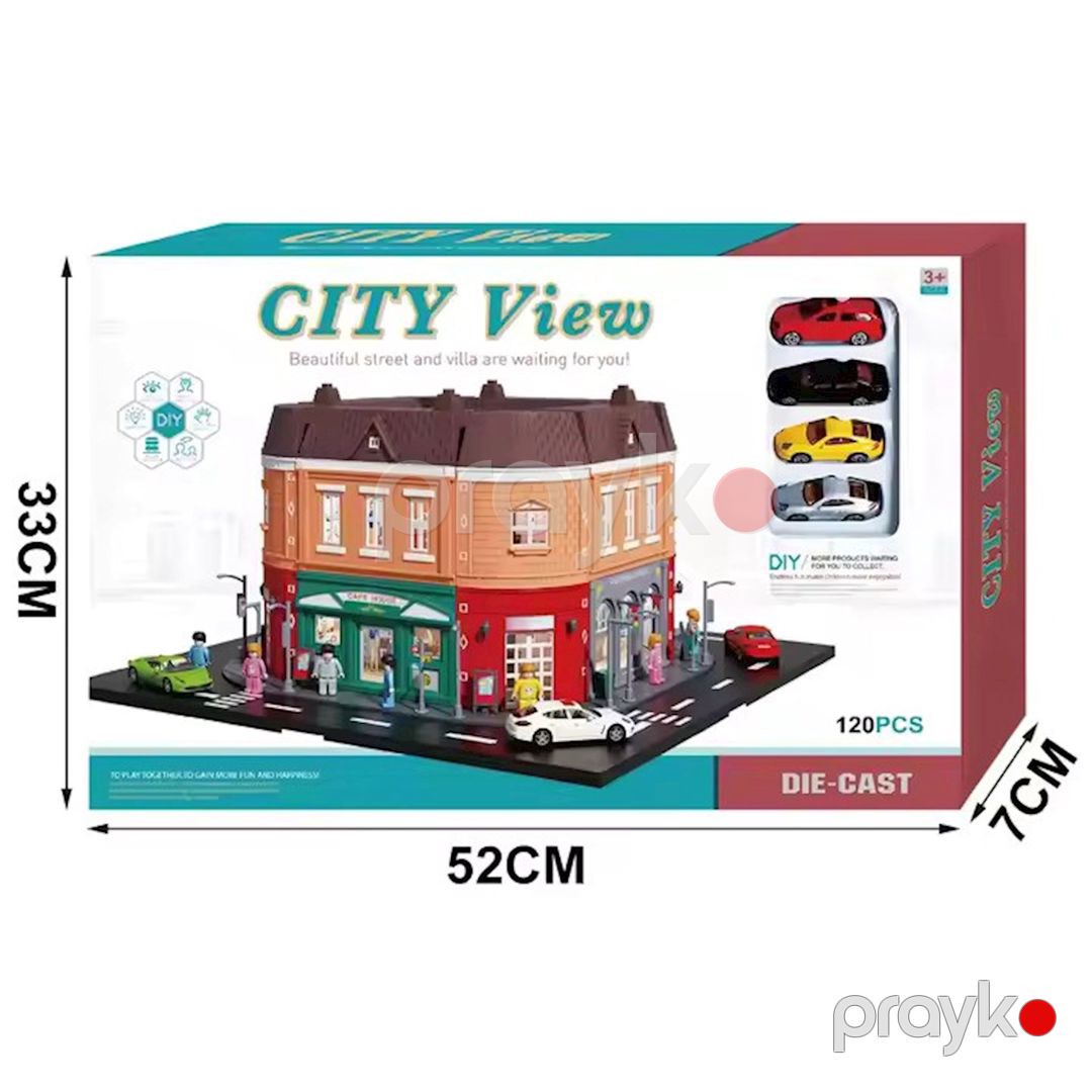 Blok konstruktor City View, şəhər mənzərəsi blokları və pres-maşınları ilə, 3+ yaş — Mallar, Bakı (2)