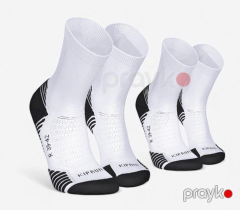 Qaçış corabları Decathlon Run500 8810472, 2 cüt, ölçü 43/46 — Bakı