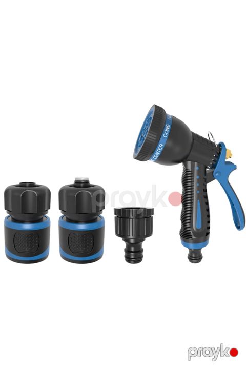 Çoxfunksiyalı suvarma tapançası dəsti Hyundai 58751, plastik/metal, 4 hissə, 8 sprey rejimi - Hyundai_58751_Premium_4-lü — Bakı