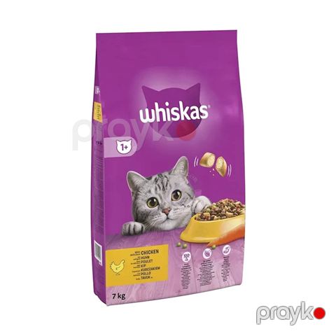 Pişiklər üçün quru yem Whiskas Adult, toyuq əti ilə, yetkin pişiklər üçün, çəki ilə, 1 kq — Bakı