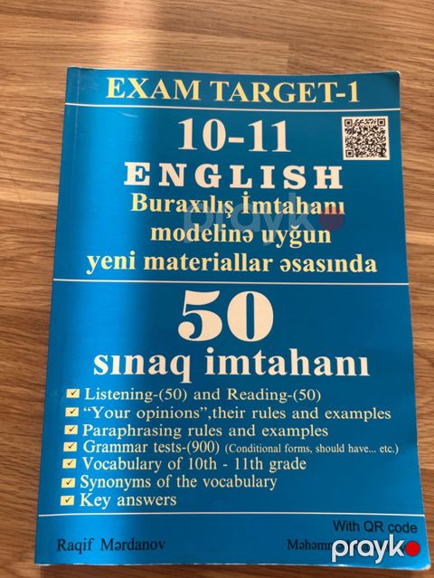 Məhsul: “Exam TARGET-1: 10-11 Englısh – 50 sınaq imtahanı” hazırlıq — Bakı