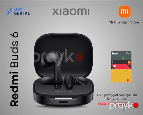 Xiaomi Redmi Buds 6 Black — Bakı