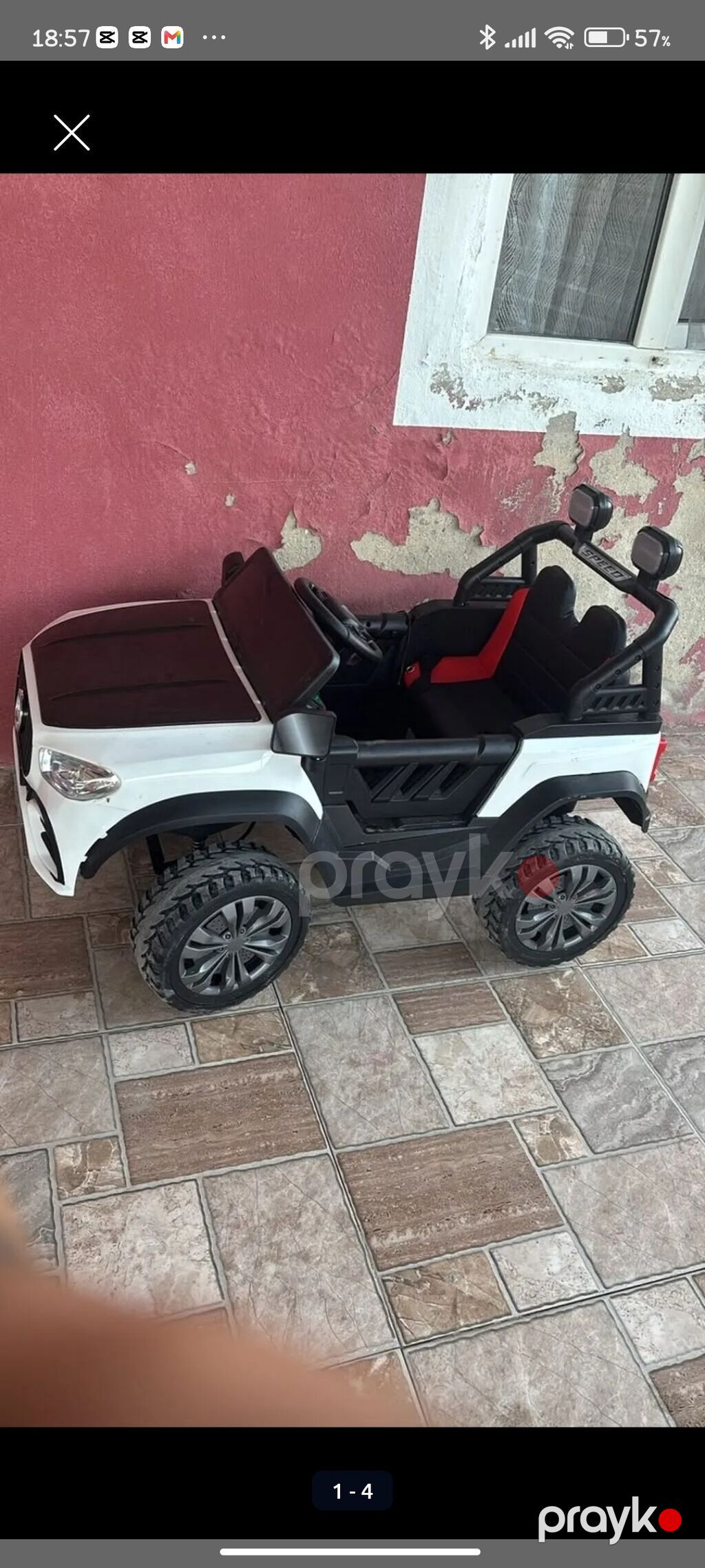 Uşaqlar üçün elektrikli minik maşını -tecılı satılır heç bir prabelim — Uşaq avtomobilləri, Bakı (4)