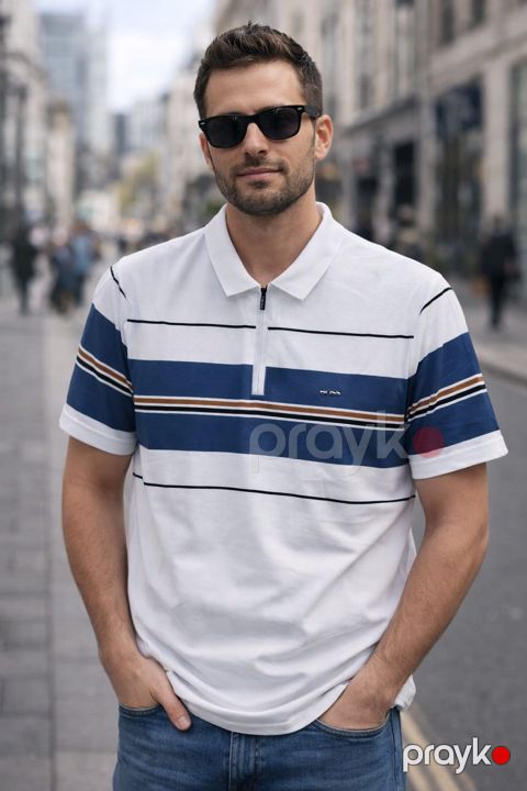 Polo köynək kişilər üçün VC_2042699, ağ, pambıq, ölçü 2XL — Bakı