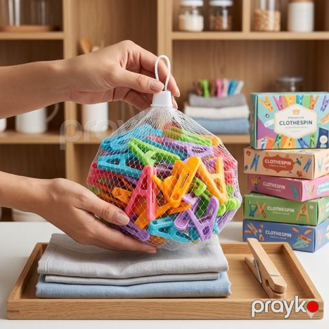 Sıxaclar, plastik, rəngbərəng, 20 əd — Bakı