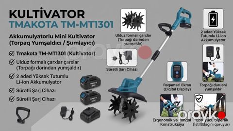 Elektrik kultivator 300 W — Bakı