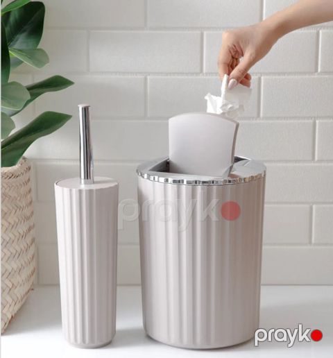 Hamam otağı dəsti, plastik, bej, 2 əşya — Bakı