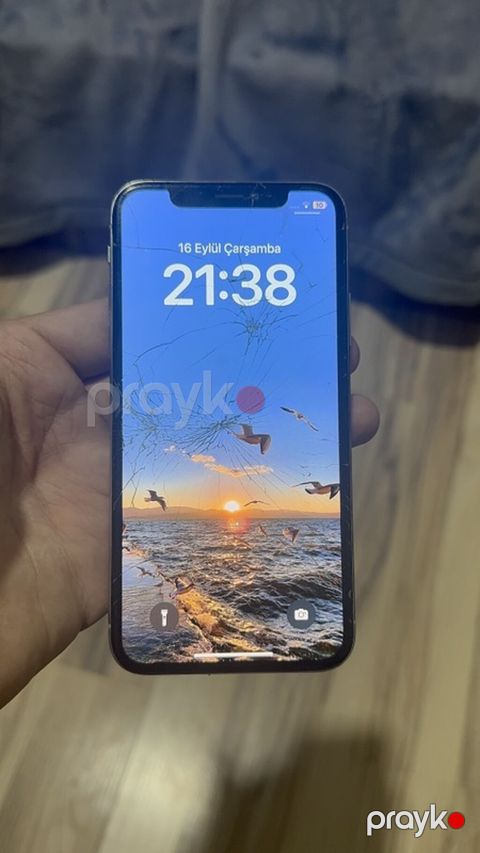 IPhone X, 64 GB, Gümüşü, Qırıq — Fatmayı