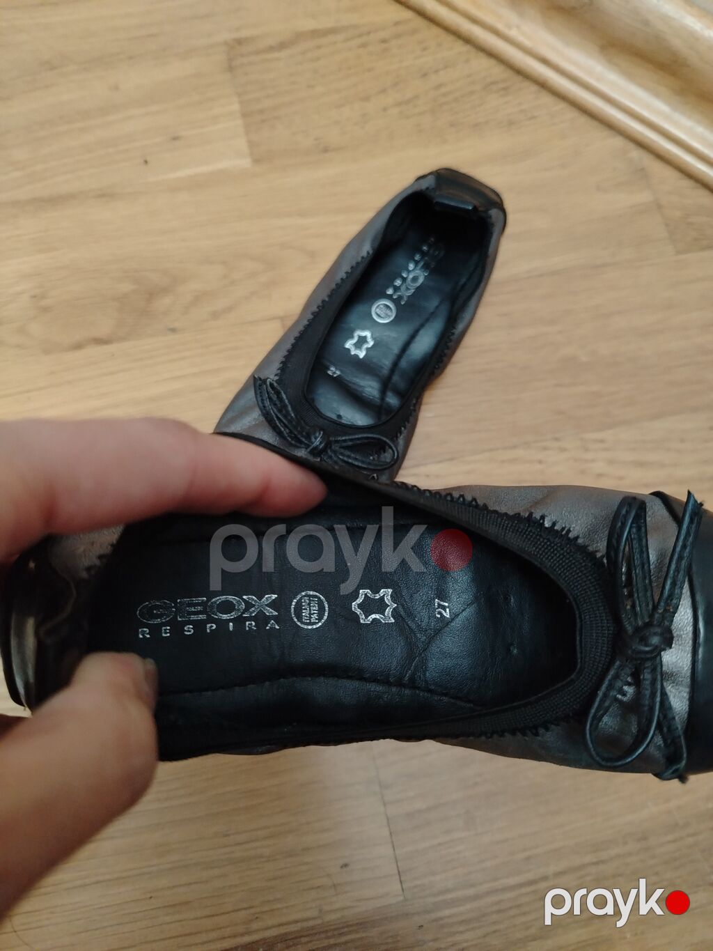 Rəng - Qara Baletkalar, Geox, Ölçü: 27, Qız üçün — Ayaqqabılar və baletlər, Bakı (4)