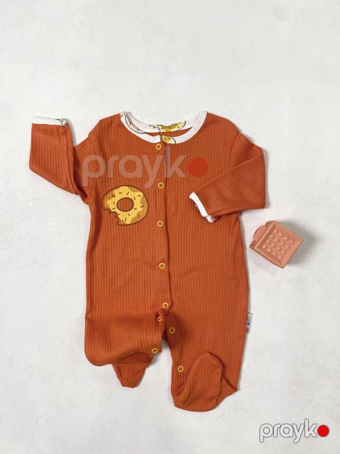 Yenidoğulan üçün paltar No brand, Kombinezon, Narıncı, Pambıq, 0-3 ay — Bakı