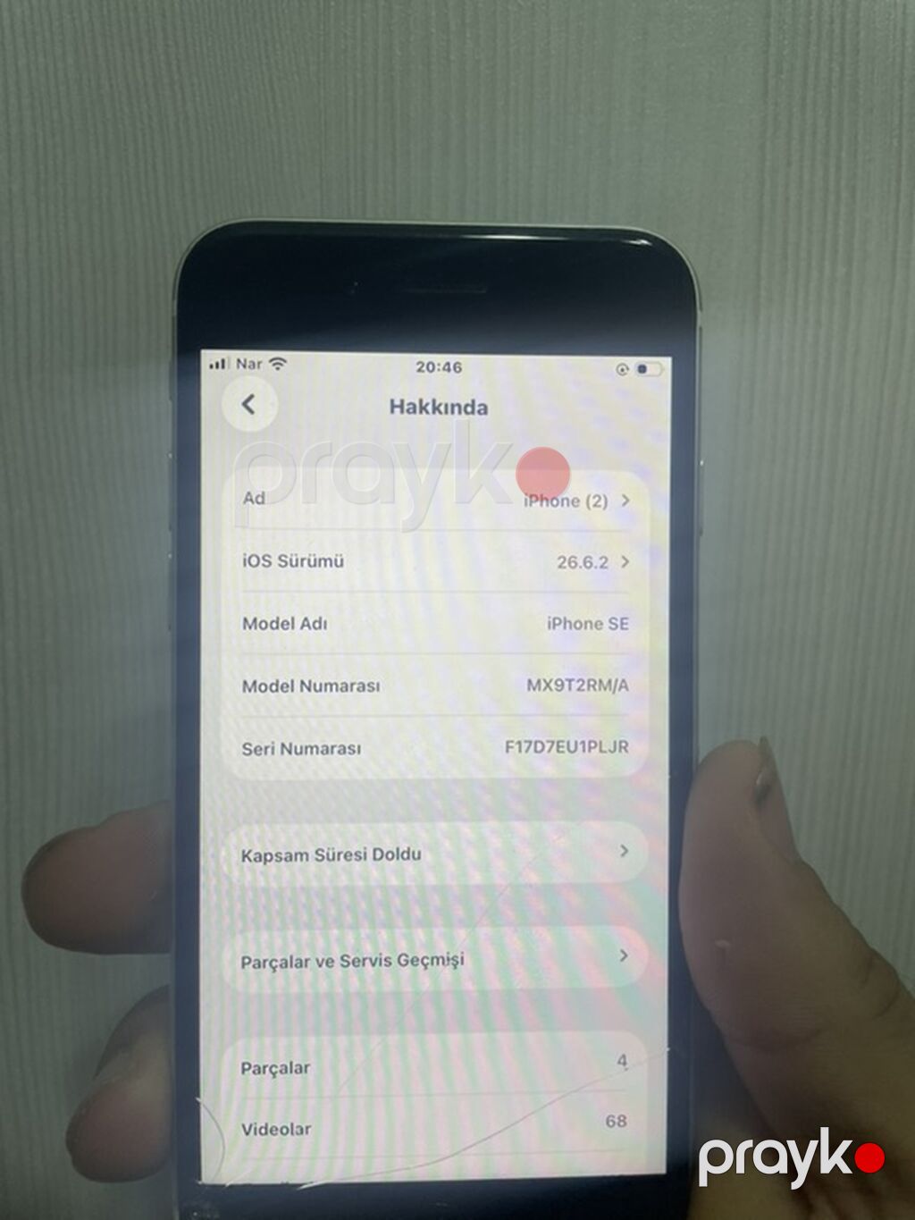 IPhone SE 2020, 64 GB, Ağ, Qırıq — Apple iPhone, Bakı (8)