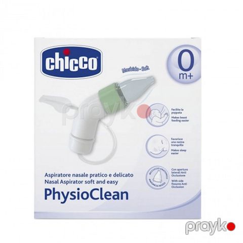 Burun üçün aspirator Chicco PhysioClean 0+, Ağ — Bakı
