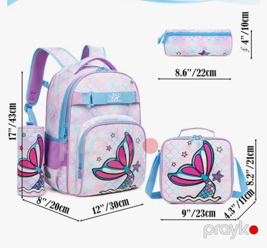 Məktəb çantası dəsti azr2832 Jasmin Purple, 3 parça — Mallar, Bakı (3)