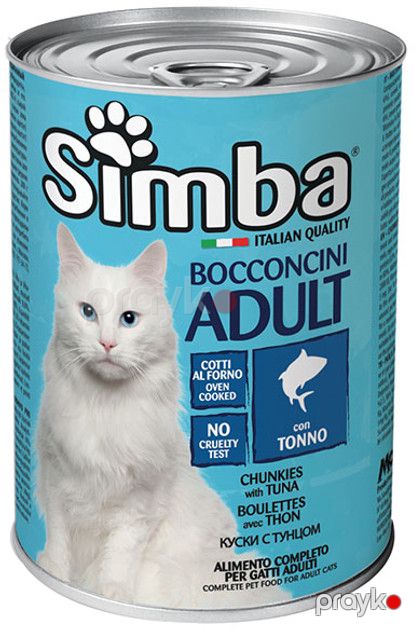 Nəm yem pişiklər üçün Simba Adult qızılbalıq ilə, 415 q — Bakı