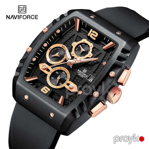 Kişi qol saatı Naviforce NF8025 B/rg/b Black — Bakı