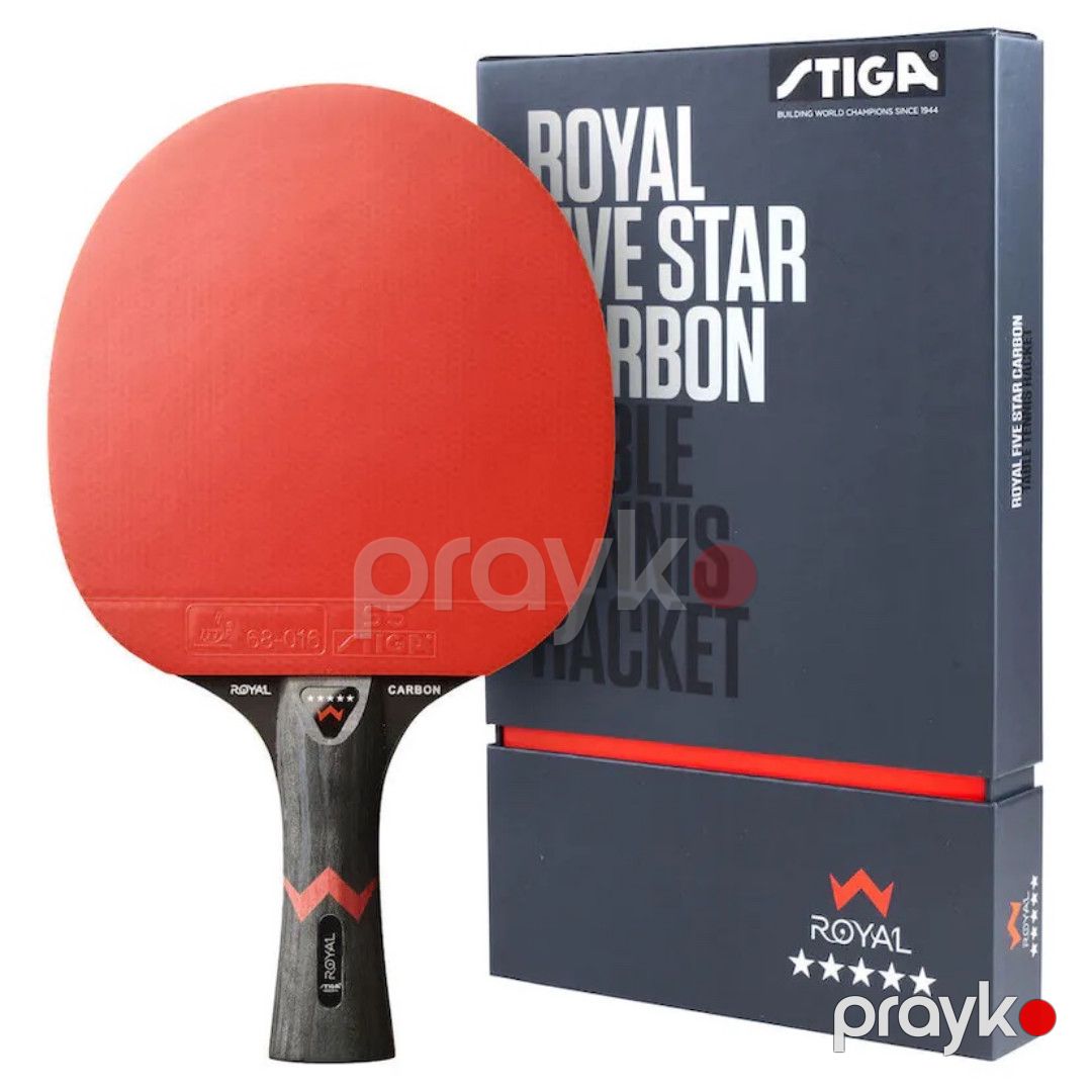 Stolüstü tennis raketkası Stiga Bat Royal Five Star Carbon 1215-2818-01, qırmızı/qara — Mallar, Bakı