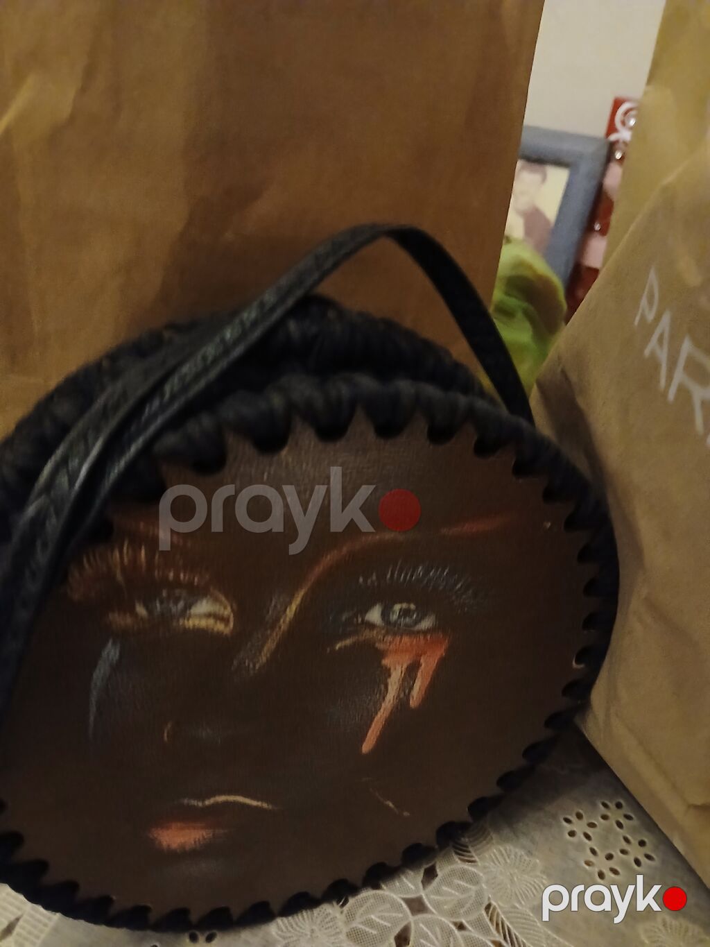 Orijinal vintage çanta - Form: dairəvi crossbody/omuz çantası — Çantalar, çamadanlar, cüzdanlar, Bakı (3)