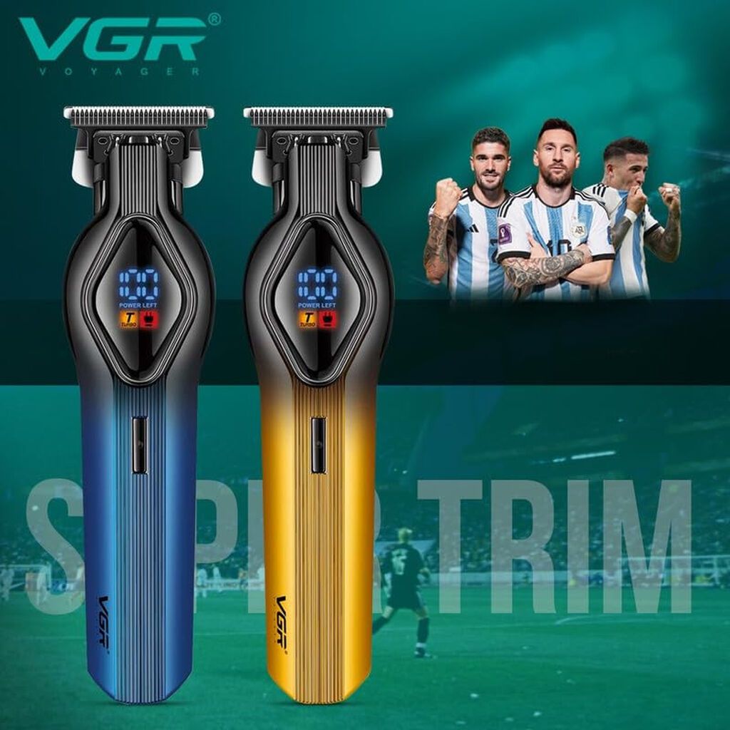 Trimmer VGR 921 - 2 sürətli - 6500-7500RPM / 1200MAH - 200 Dəqiqə — Saç kəsmə maşınları, Bakı (6)