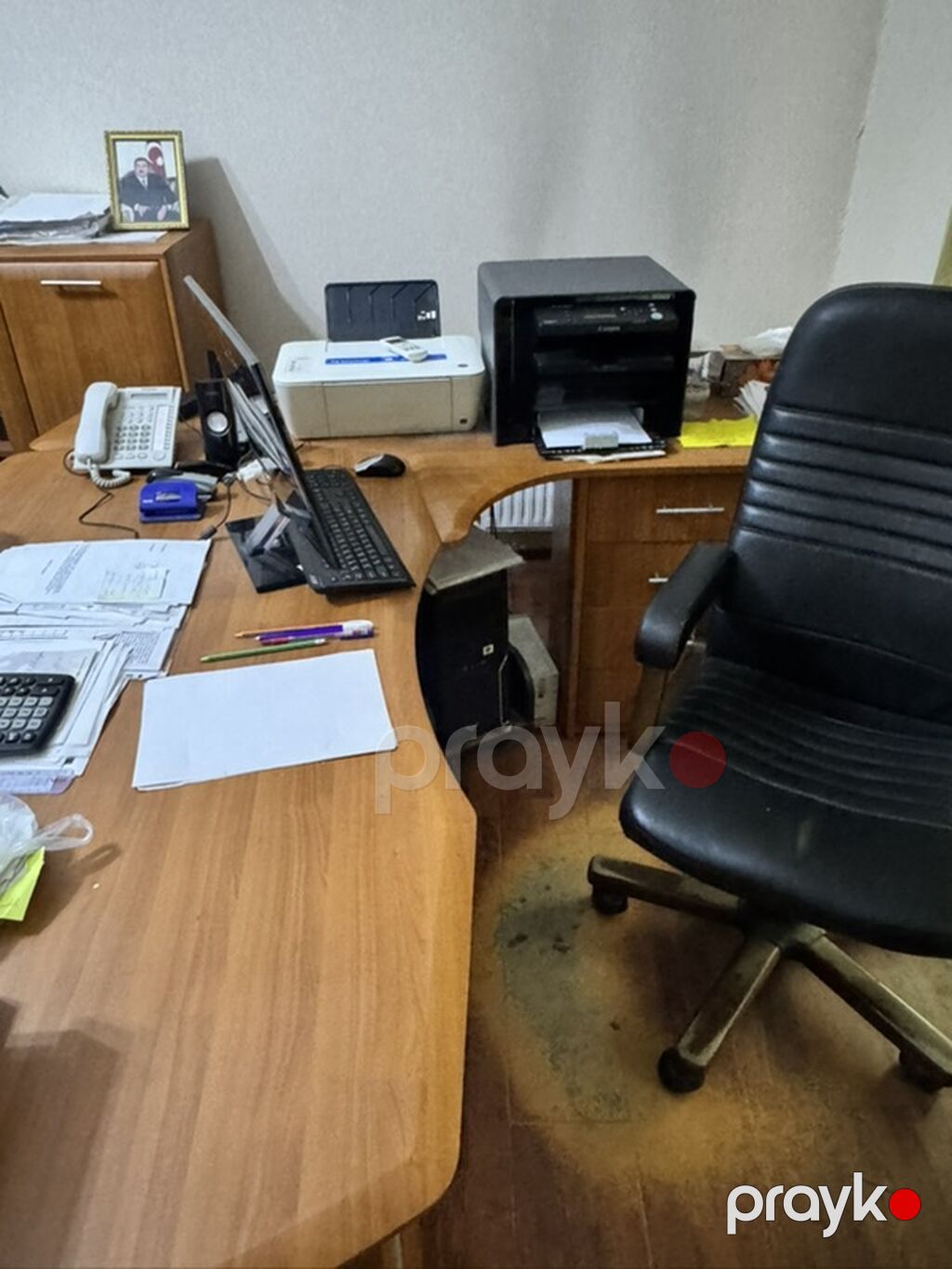Ofis mebel dəsti – taxta teksturalı (ağac rəngində) Tərkibi — Ofis mebeli, Bakı (3)