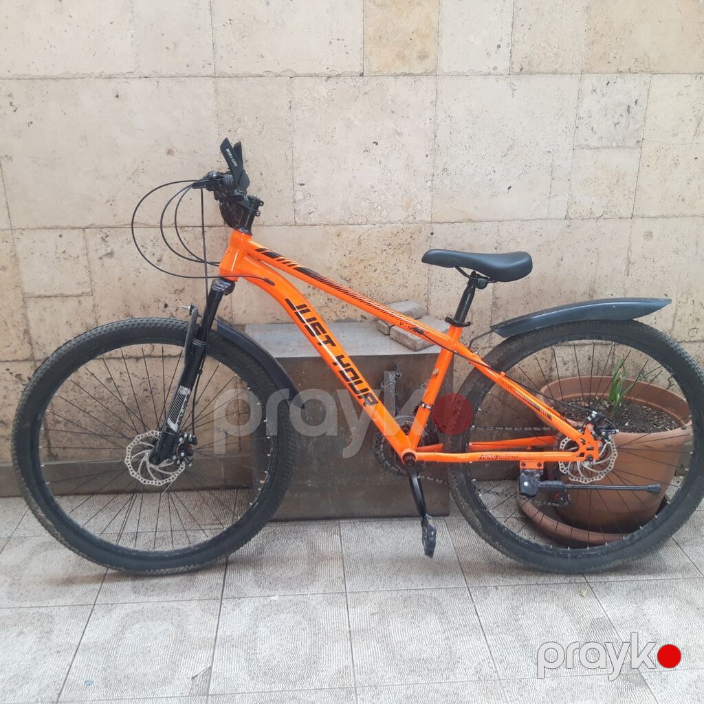 MTB velosiped – Just Tour (portuqal narıncı rəng) - Çərçivə: yüngül — Dağ velosipedləri, Bakı (3)