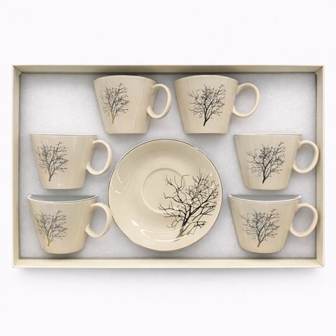 Çay dəsti 87350780, keramika, bej, 6 nəfərlik — Bakı