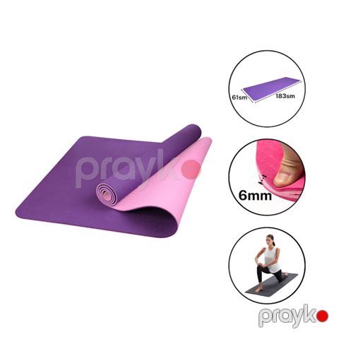 Yoqa üçün xalça Eco Friend 02125070, bənövşəyi, 61x183 sm — Bakı