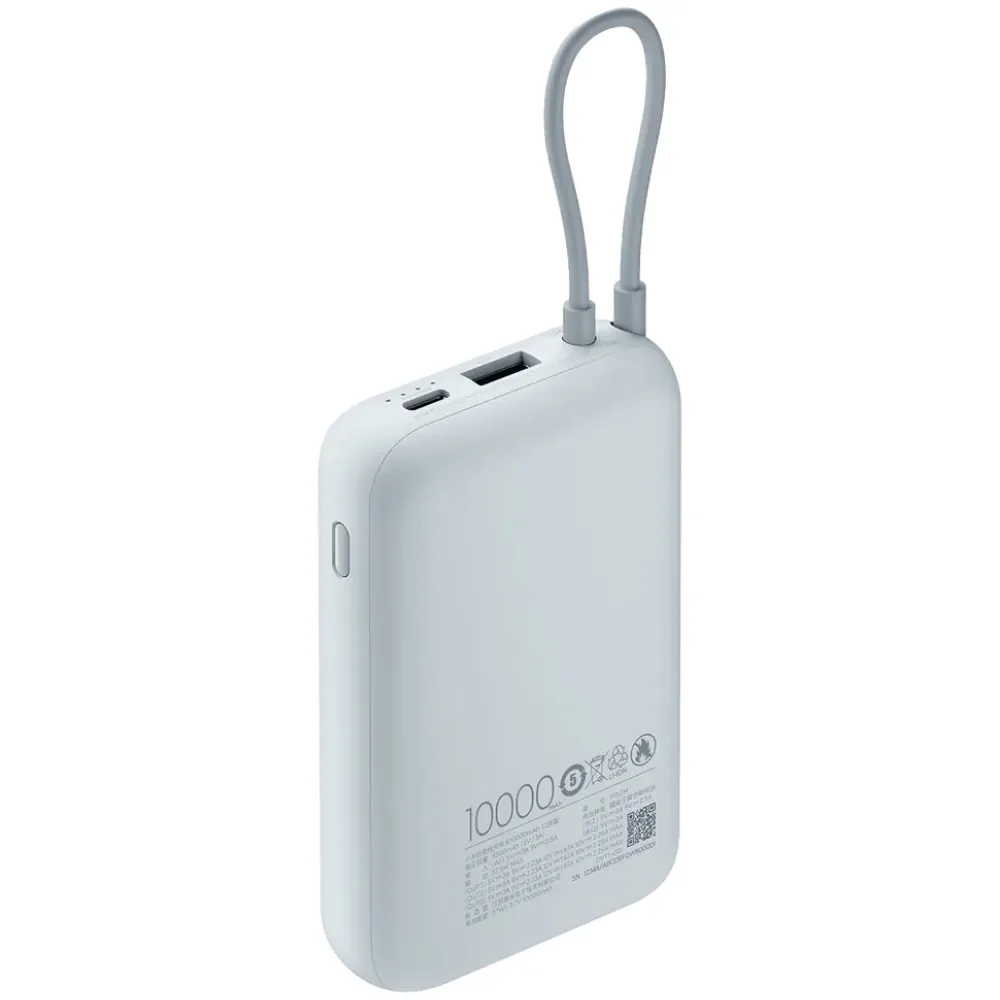 Xiaomi Powerbank 10000Mah (Integrated Cable) Ice Blue — Mallar, Bakı (2)