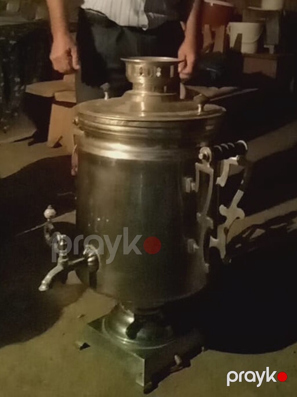 Elektrik samovar – iri həcmli, metal gövdəli, kranlı model — Samovarlar, Bərdə (2)
