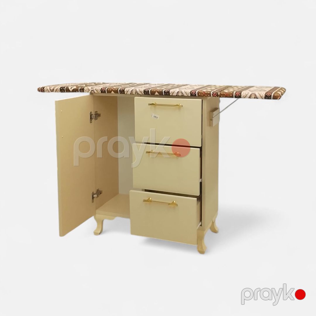 Dolablı ütü masası, taxta, bej, 137x86x43 sm — Mallar, Bakı (2)