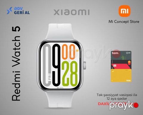 Xiaomi Redmi Watch 5 Silver Gray — Bakı