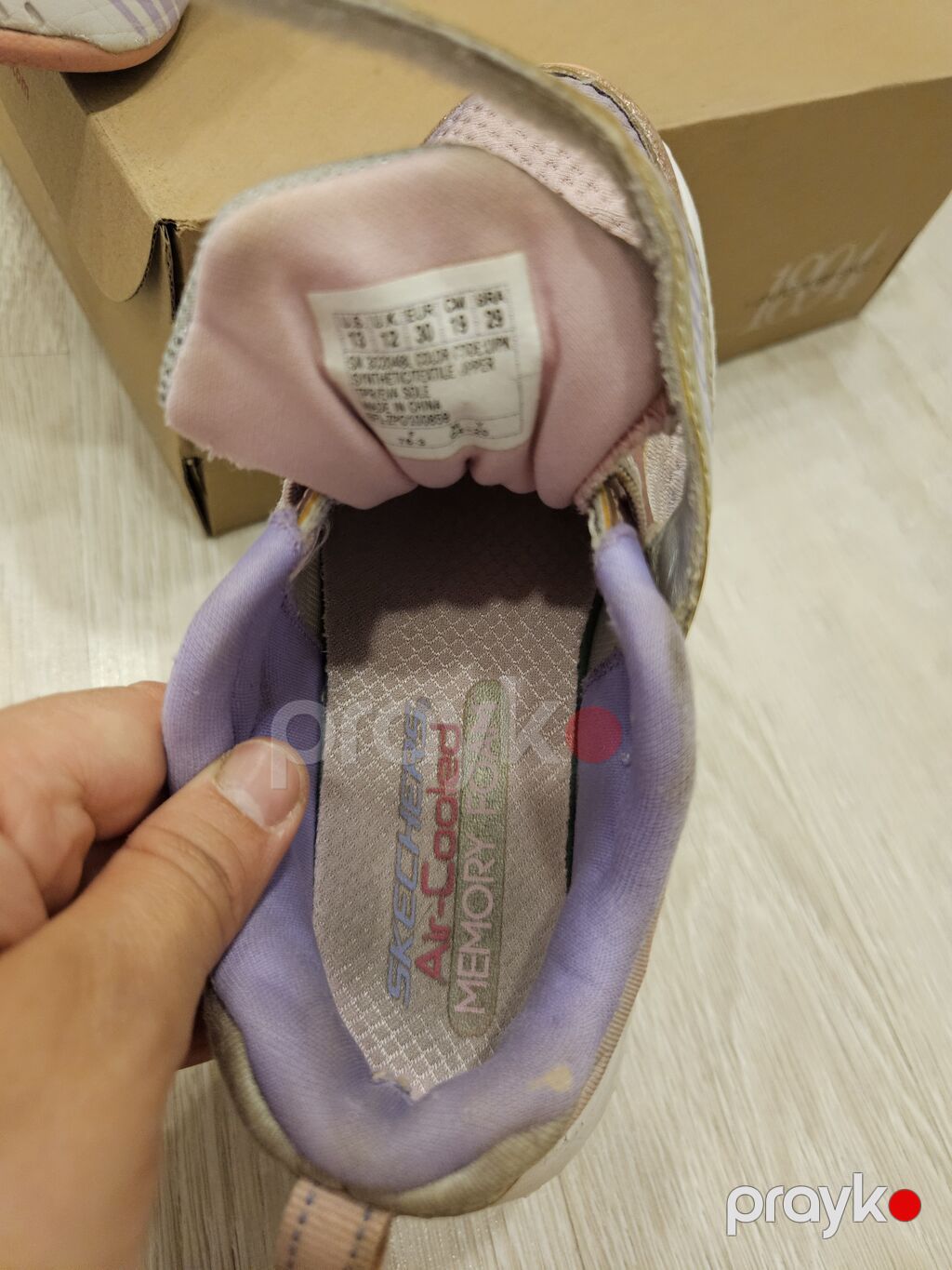 Rəng - Yasəmən Krossovkalar, Skechers, Ölçü: 30, Qız üçün — Uşaq ayakkabısı, Xırdalan (3)
